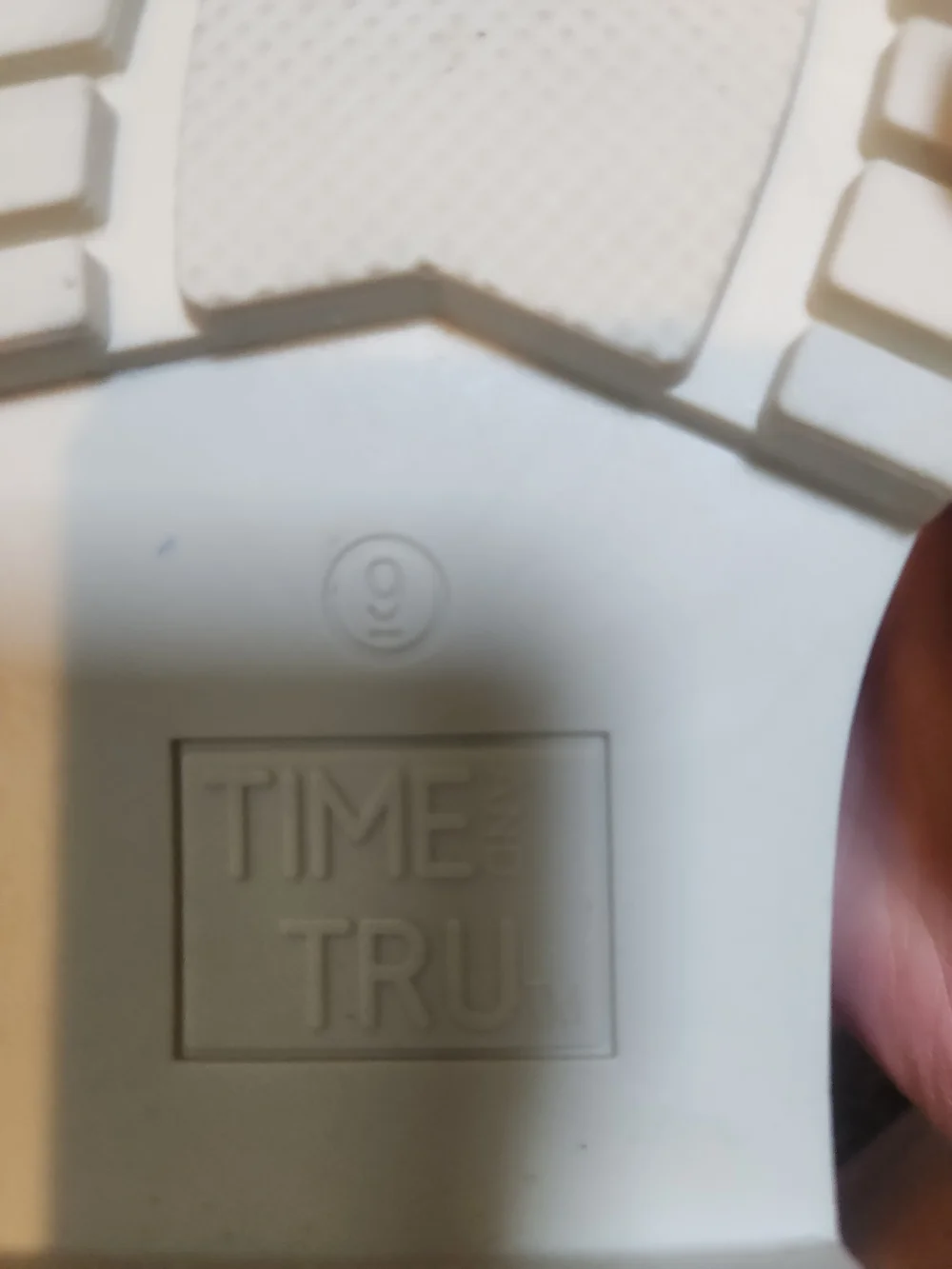 Time and Tru Cream Platform Ankle Boots